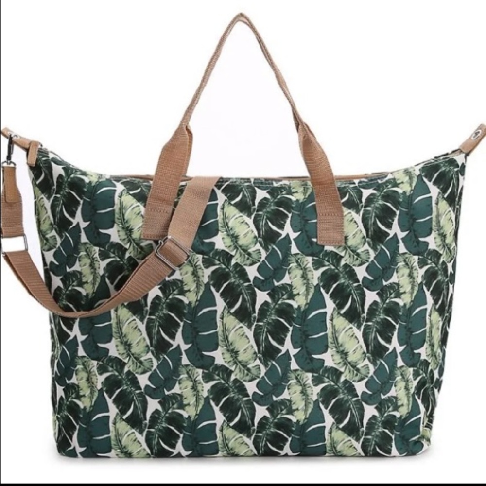 Palm Print Weekender Bag